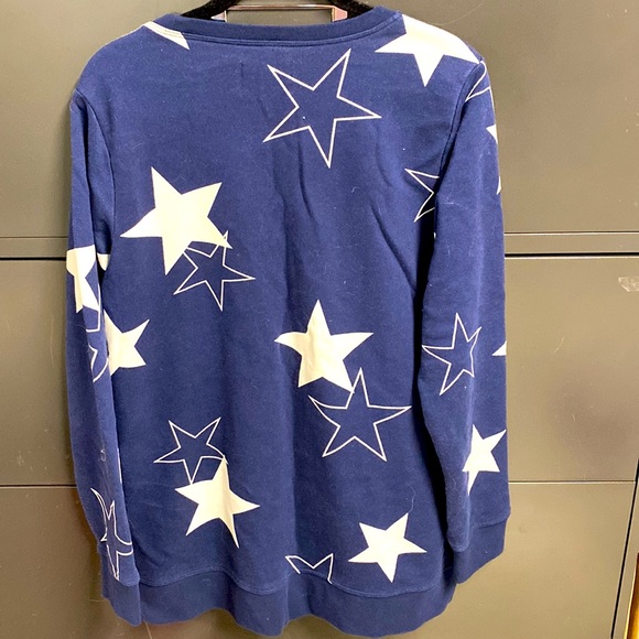 Lands end serious sweats blue sweater medium - Picture 4 of 5